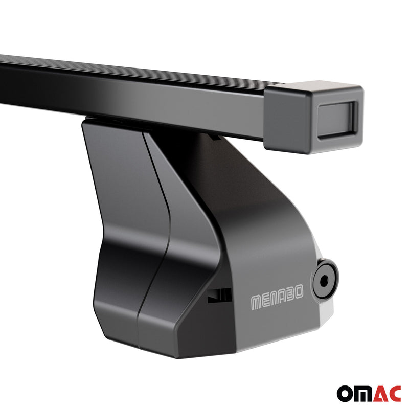 Barres de toit transversales pour BMW Série 4 G26 Gran Coupé 2021-25 Acier Noir
