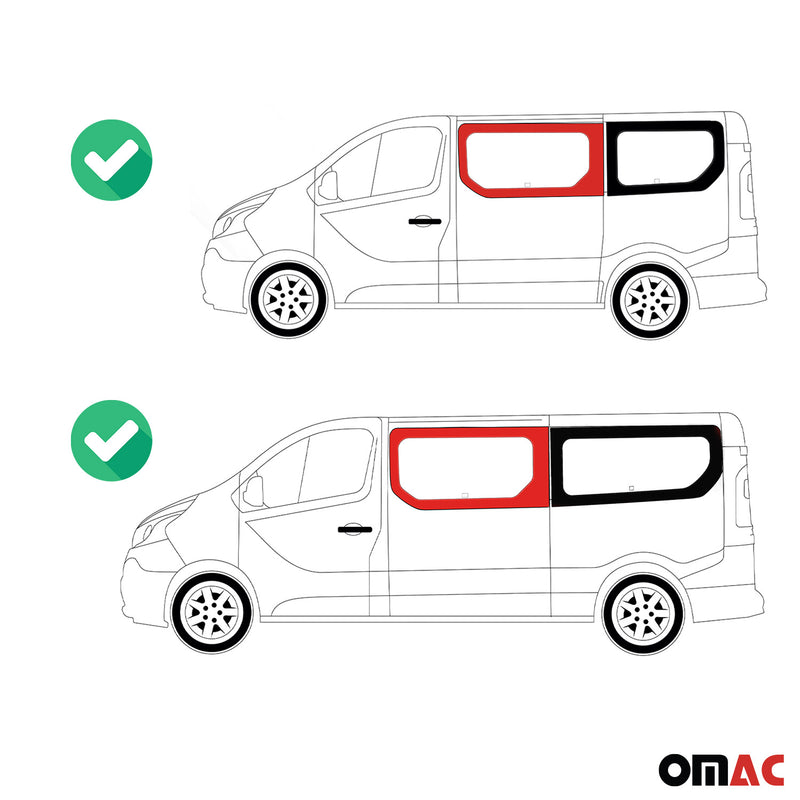 Vitre de Porte pour Fiat Talento 2016-2020 L1 L2 Avant Gauche Verre fixe