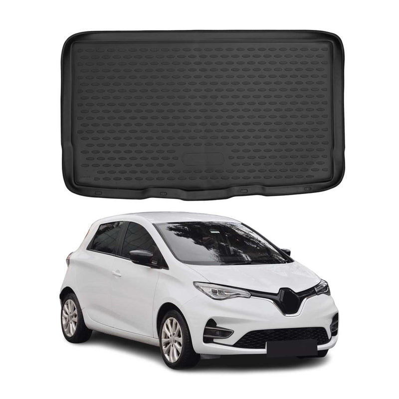 OMAC Tapis de coffre pour Renault Zoe 2019-2022 en caoutchouc TPE noir