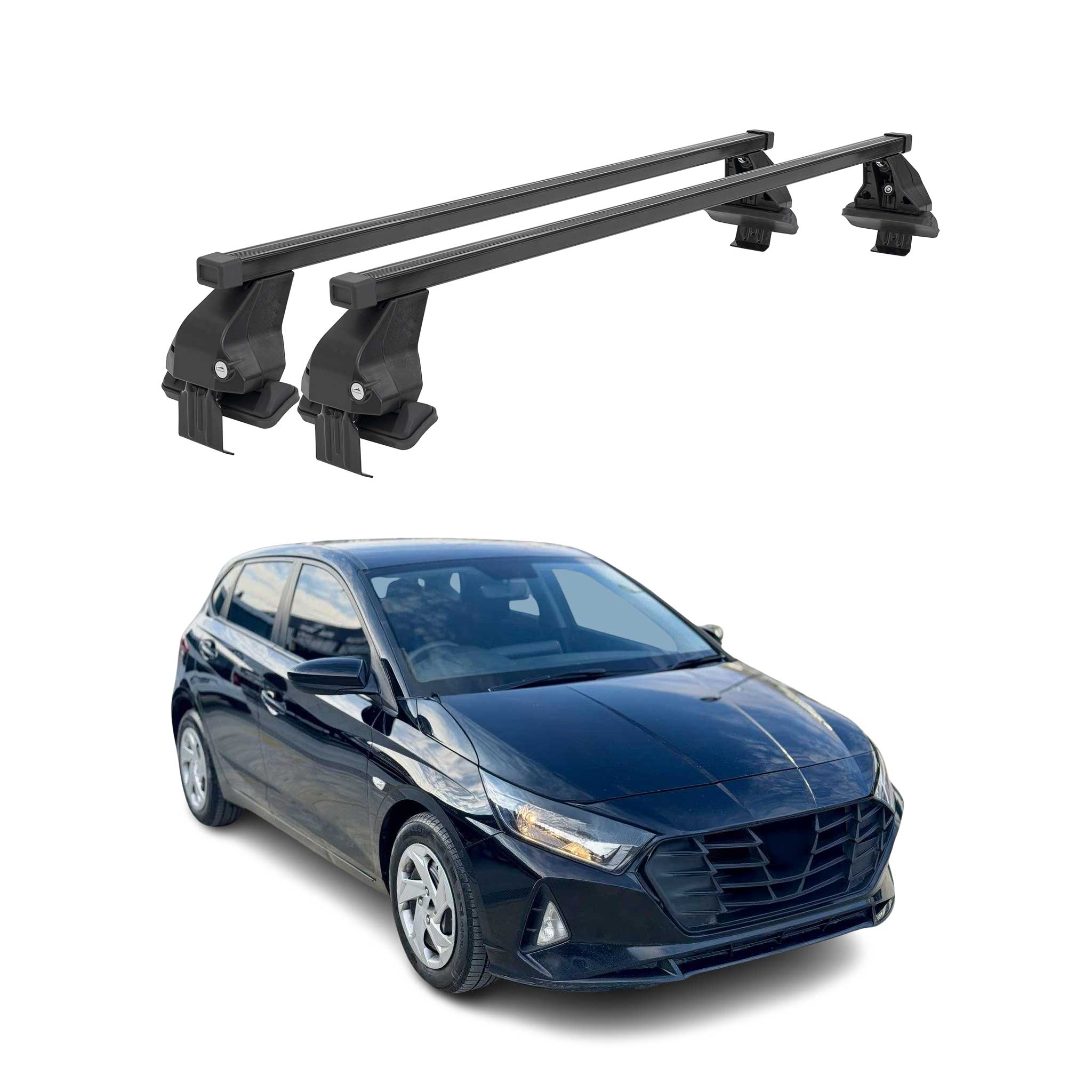 Barres Transversales Menabo pour Hyundai i20 2020-2026 Noir