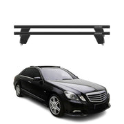 Menabo Barres de toit Transversales pour Mercedes Classe E W212 2009-2013 Noir