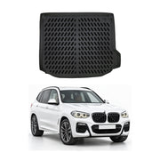 Tapis de coffre pour BMW X3 G01/IX3 2017-2024 Noir 3D en Caoutchouc TPE