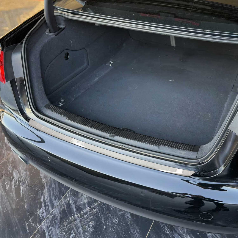 Protection seuil de pare-chocs pour Audi A6 C7 2011-2018 Berline 4 portes Brossé