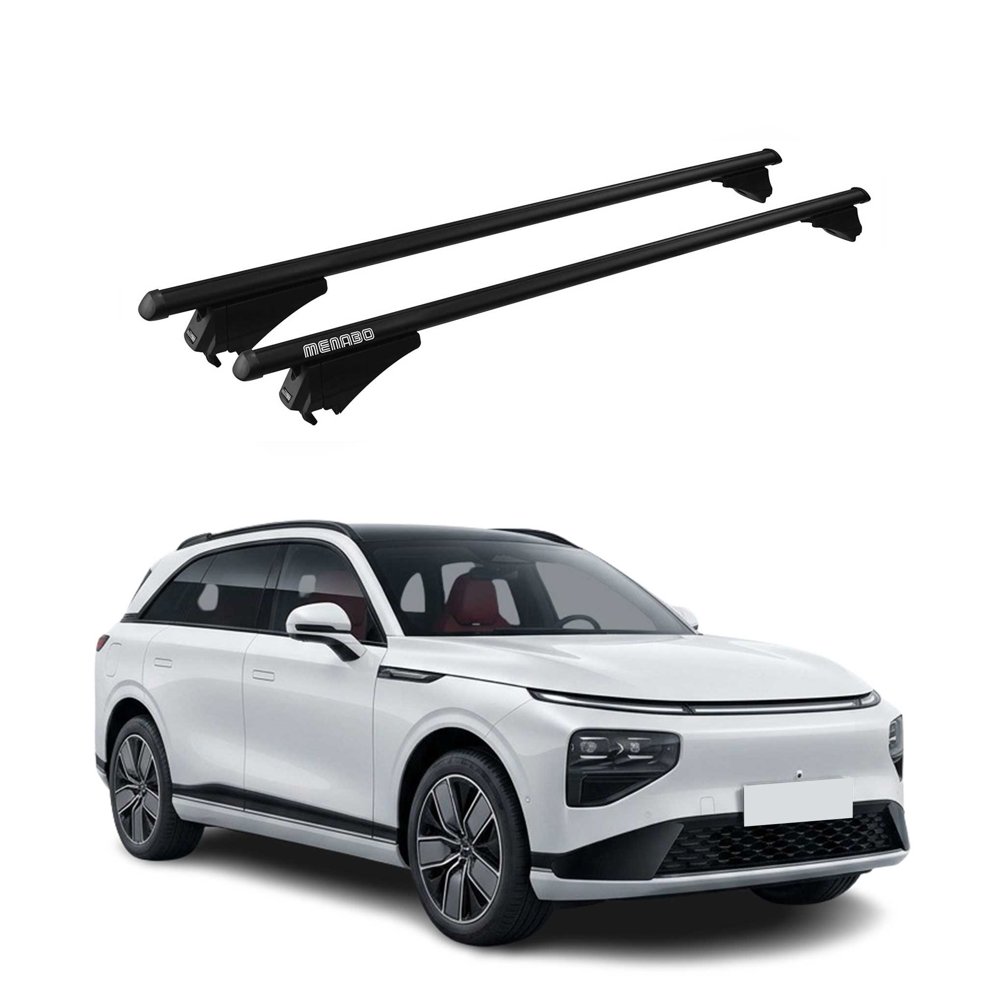 Tiger Barres de toit transversales pour Xpeng G9 2022-2026 Gris Aluminium 2Pcs