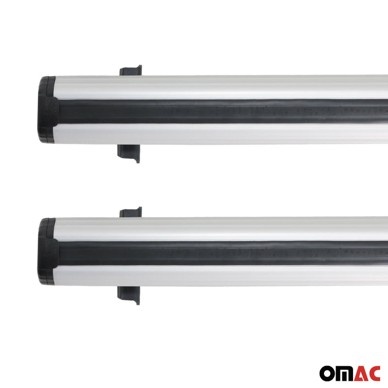 Barres de toit transversales pour VW Amarok 2010-2025 Aluminium Gris