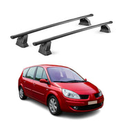 Barres de toit transversales acier pour Renault Grand Scenic 2003-2009 Noir 2Pcs