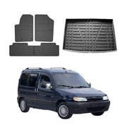 Kit Tapis de sol et coffre pour Citroen Berlingo 1996-2009 TPE Noir