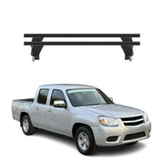 Menabo Barres de toit Transversales pour Mazda BT-50 2011-2020 Noir ABE 2x