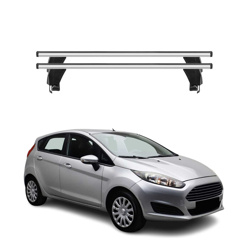 Menabo Barres de toit Transversales pour Ford Fiesta VI 2013-2017 Gris ABE 2x