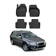 Tapis de sol Proline Premium pour Volvo XC70 2014-2016 en TPE noir 4 pièces