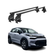 Menabo Barres de toit transversales pour Citroen C3 Aircross 2017-24 Acier Noir