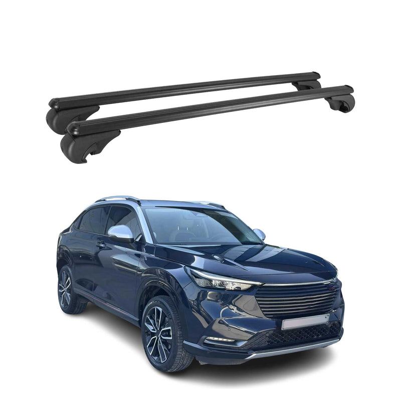 Barres de toit Transversales pour Honda HR-V 2020-2025 Aluminium Noir