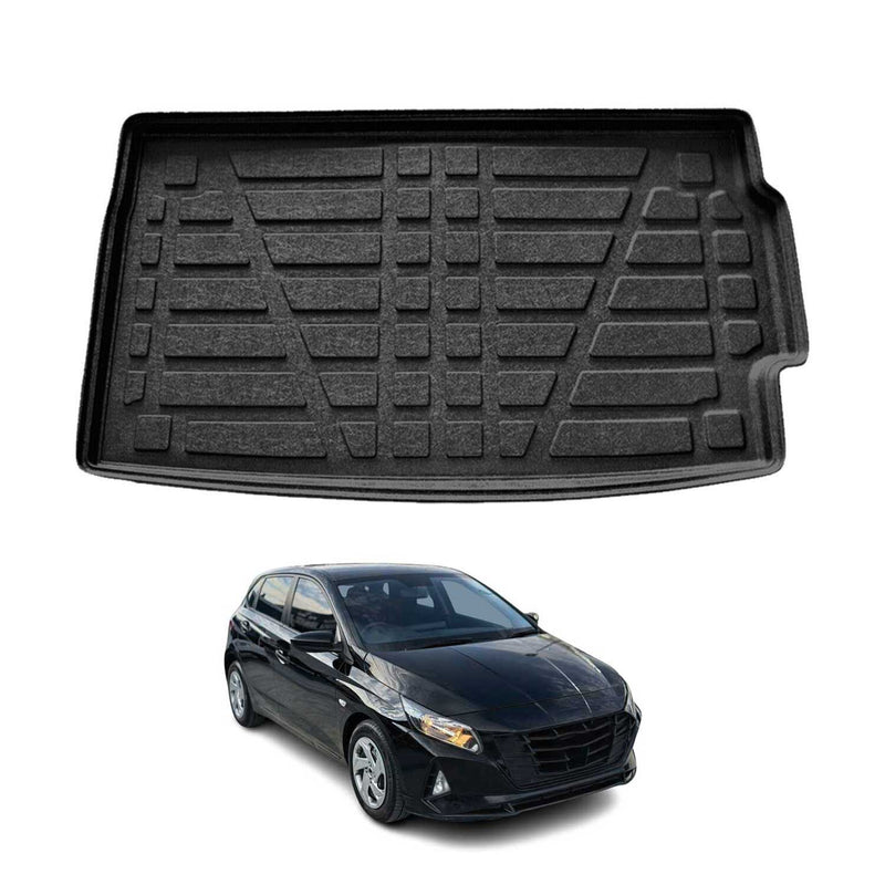 Tapis de Coffre pour Hyundai i20 2020-2025 HB en TPE Noir