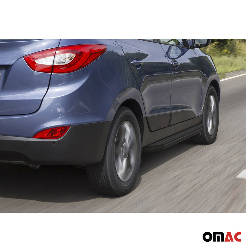 Marchepieds Latéraux pour Hyundai ix35 2010-2015 Alu Noir ABE