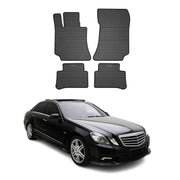 Tapis de Sol pour Mercedes Classe E W212 2009-2016 Caoutchouc Noir