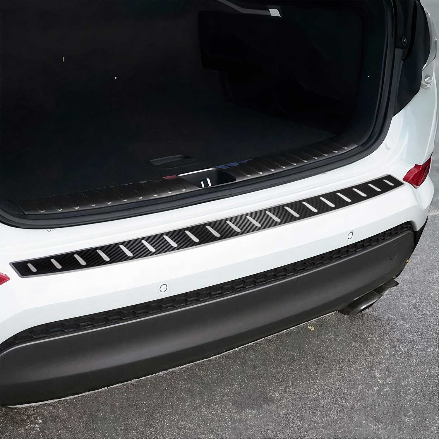 Protection de Pare-Chocs pour Hyundai Tucson III 2016-2018 Pre-FL Inox carbone