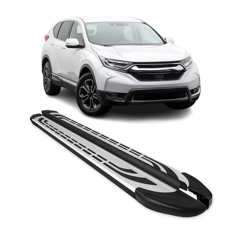 Marchepieds Latéraux pédale pour Honda CR-V 2016-2021 Aluminium Gris Noir 2x