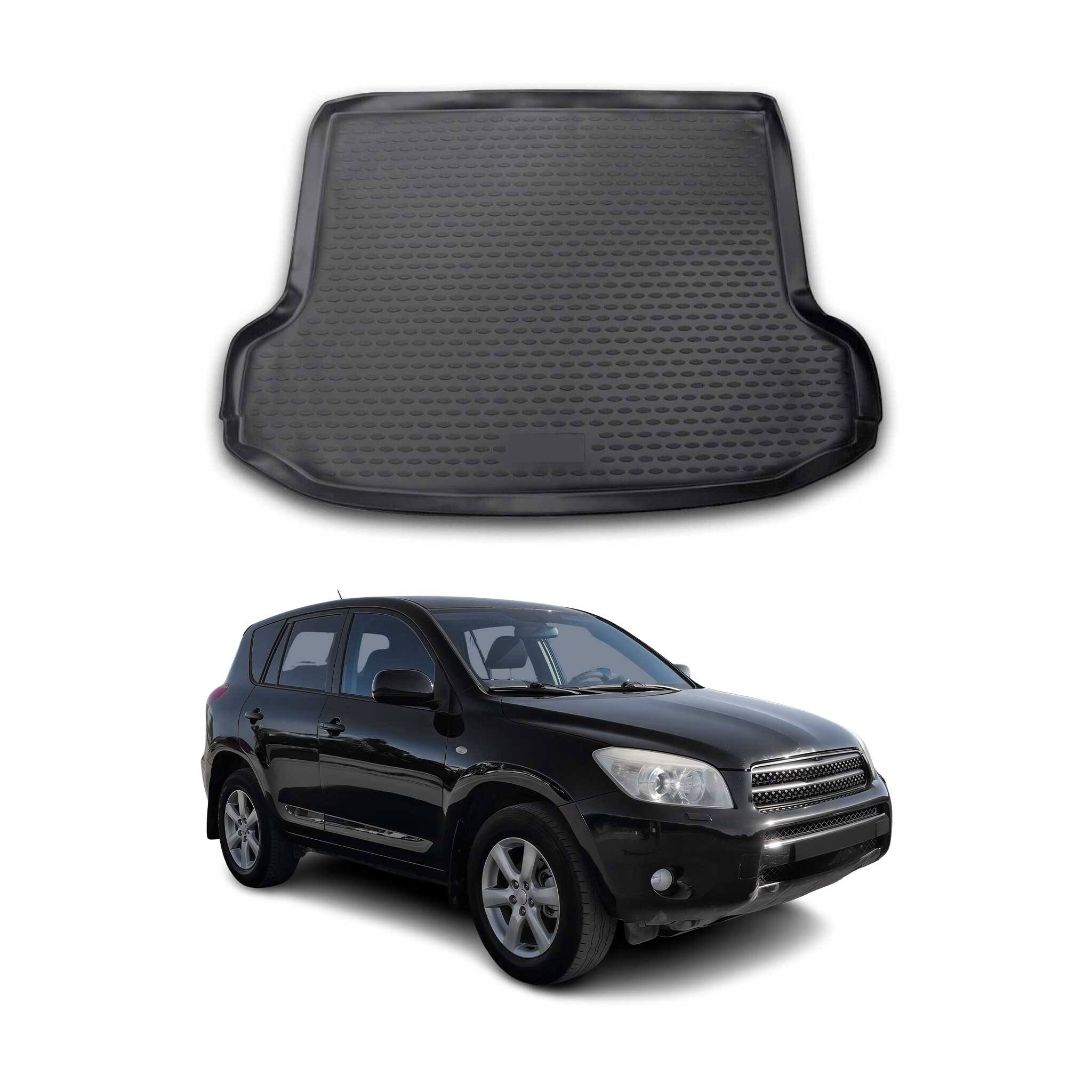 Tapis de Coffre pour Toyota RAV4 L 2005-2012 en caoutchouc TPE 3D Noir 1Pcs