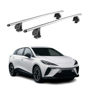 Barres de toit transversales Aluminium pour MG MG4 2022-2026 TÜV 75 kg Gris 2Pcs