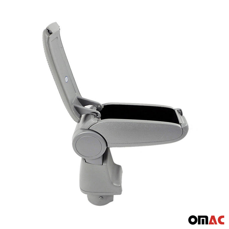 Accoudoir central pour Dacia Duster 2010-2017 Vinyl Abs Gris Simili-cuir