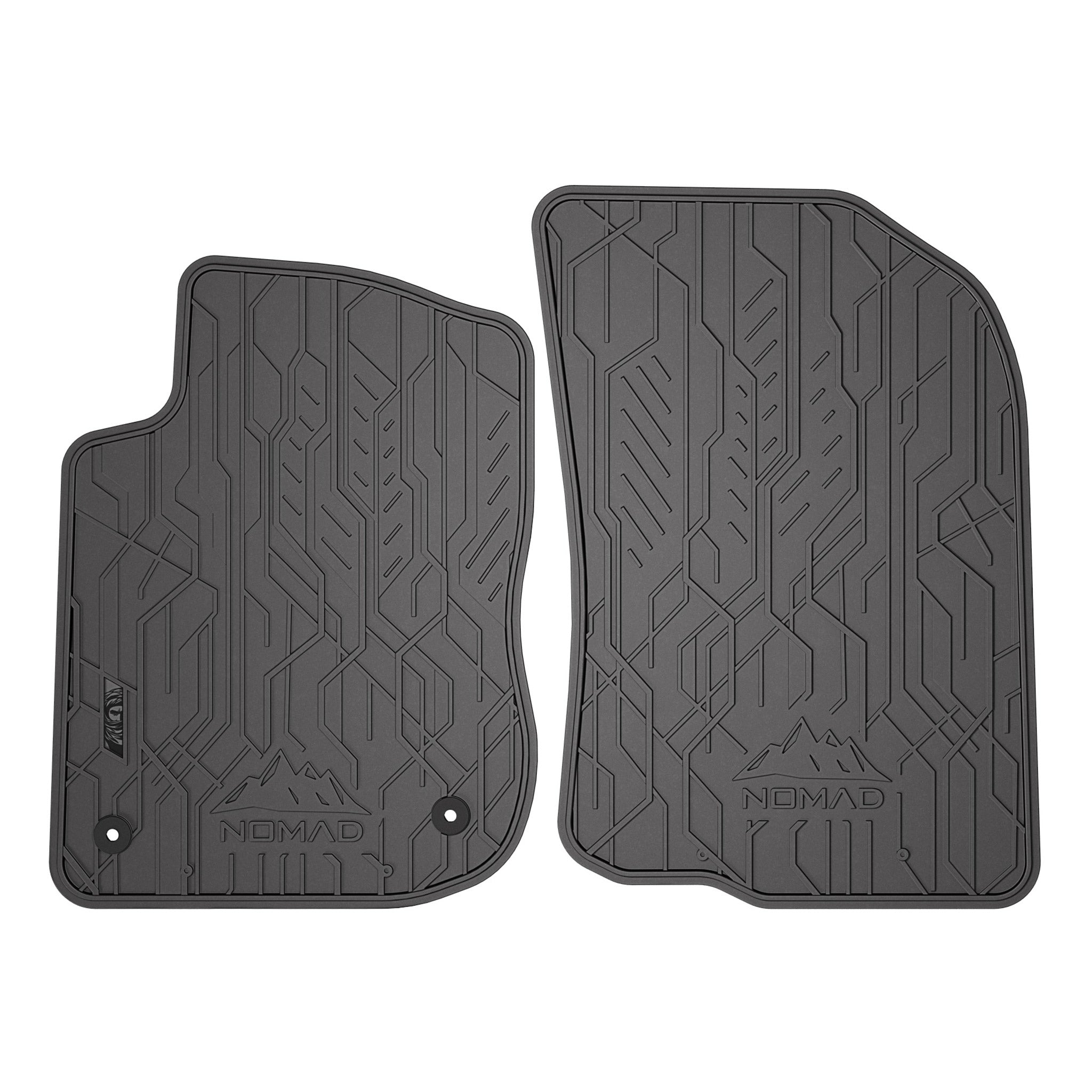 Tapis de Sol de Voiture pour Peugeot 2008 I 2013-19 Caoutchou Antidérapant Noir