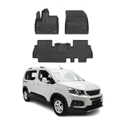 Tapis de Sol pour Peugeot Rifter 2018-2022 TPE Noir