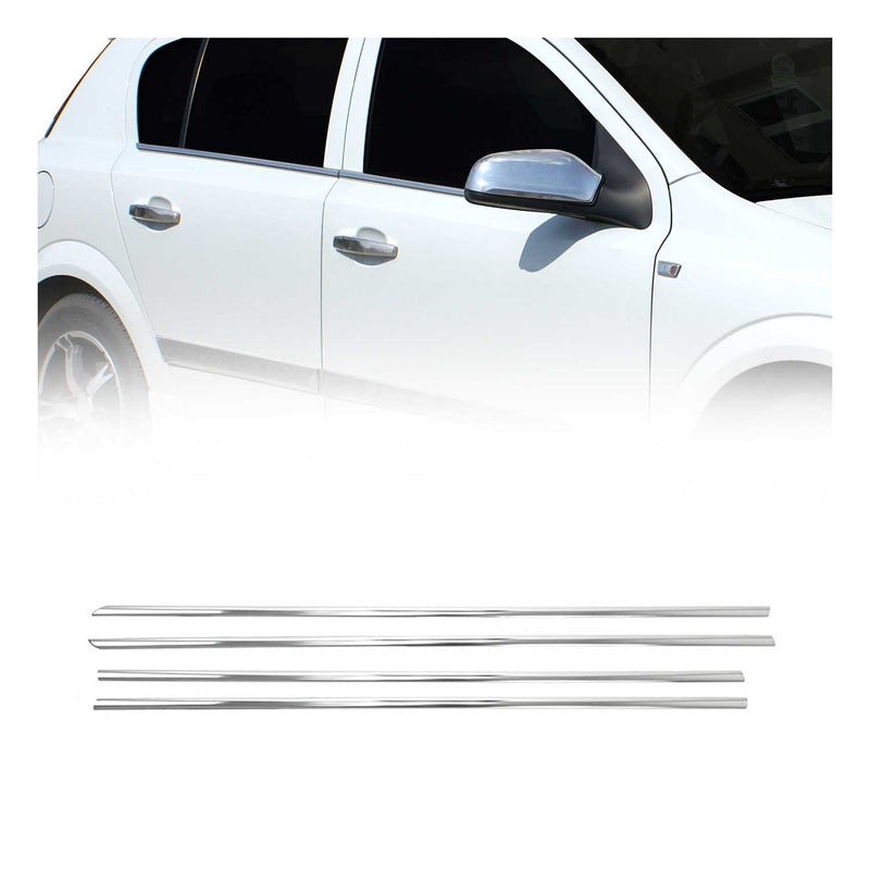 Garniture de Fenêtre pour Opel Astra H Berline 2004-2009 Acier Inox 4Pcs
