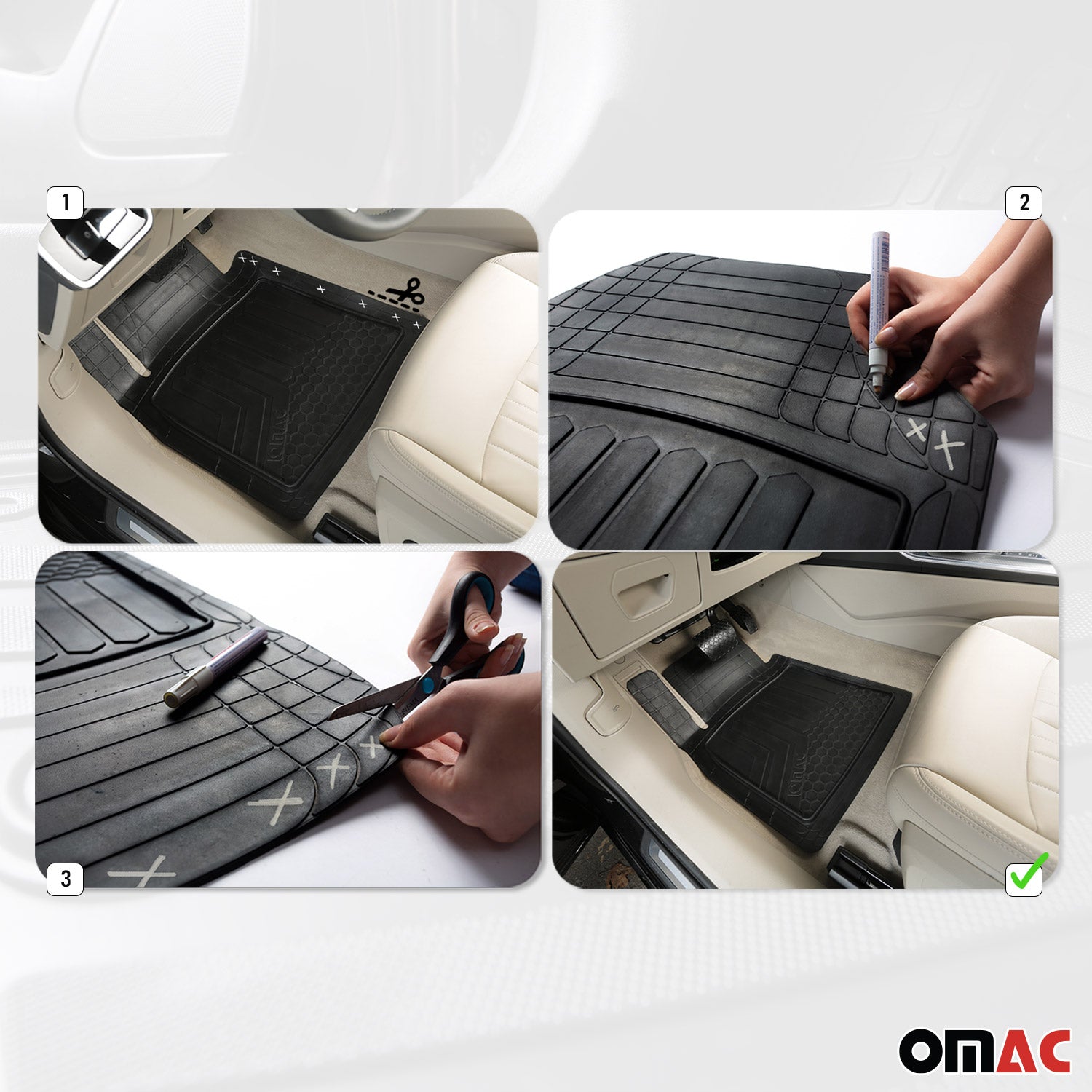 Tapis de Sol de Voiture Imperméable pour Cupra Terramar 2024-26 caoutchouc 5 pcs
