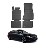 OMAC Tapis de sol pour BMW Série 6 Gran Turismo G32 2017-2023 Noir caoutchouc