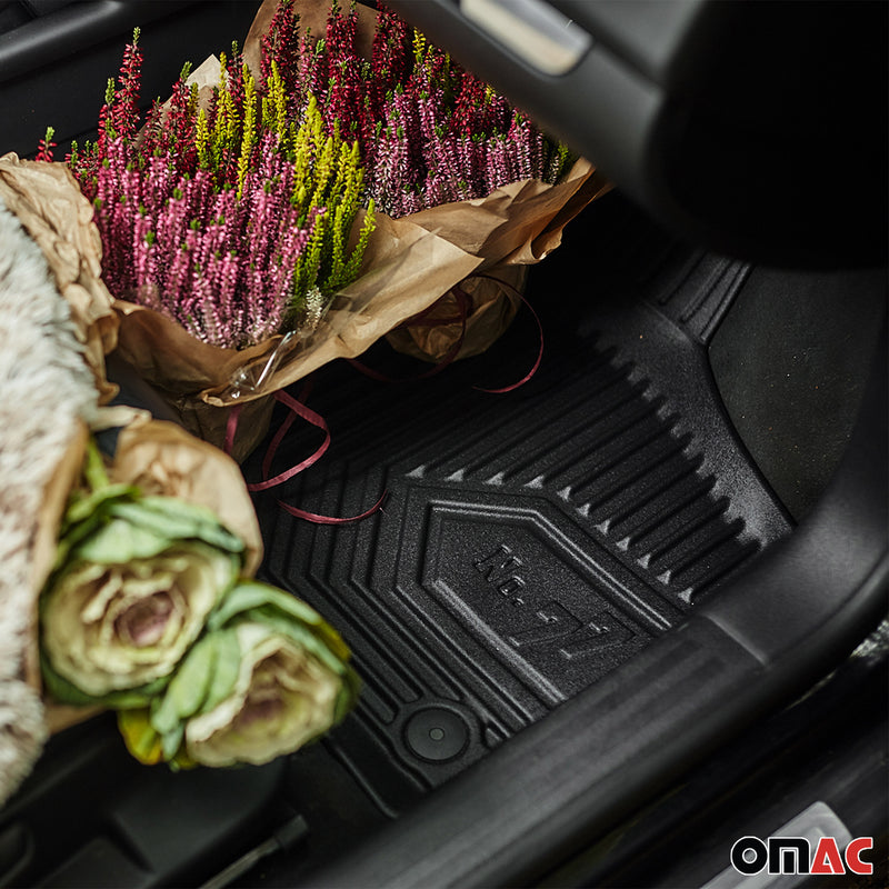Tapis de Sol de Voiture pour Mitsubishi L200 VI 2019-2025 TPE Imperméable 4Pcs