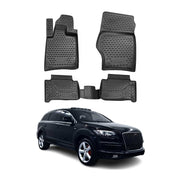 OMAC 3D Tapis de sol pour Audi Q7 4LB 2006-2015 caoutchouc TPE Noir 4x