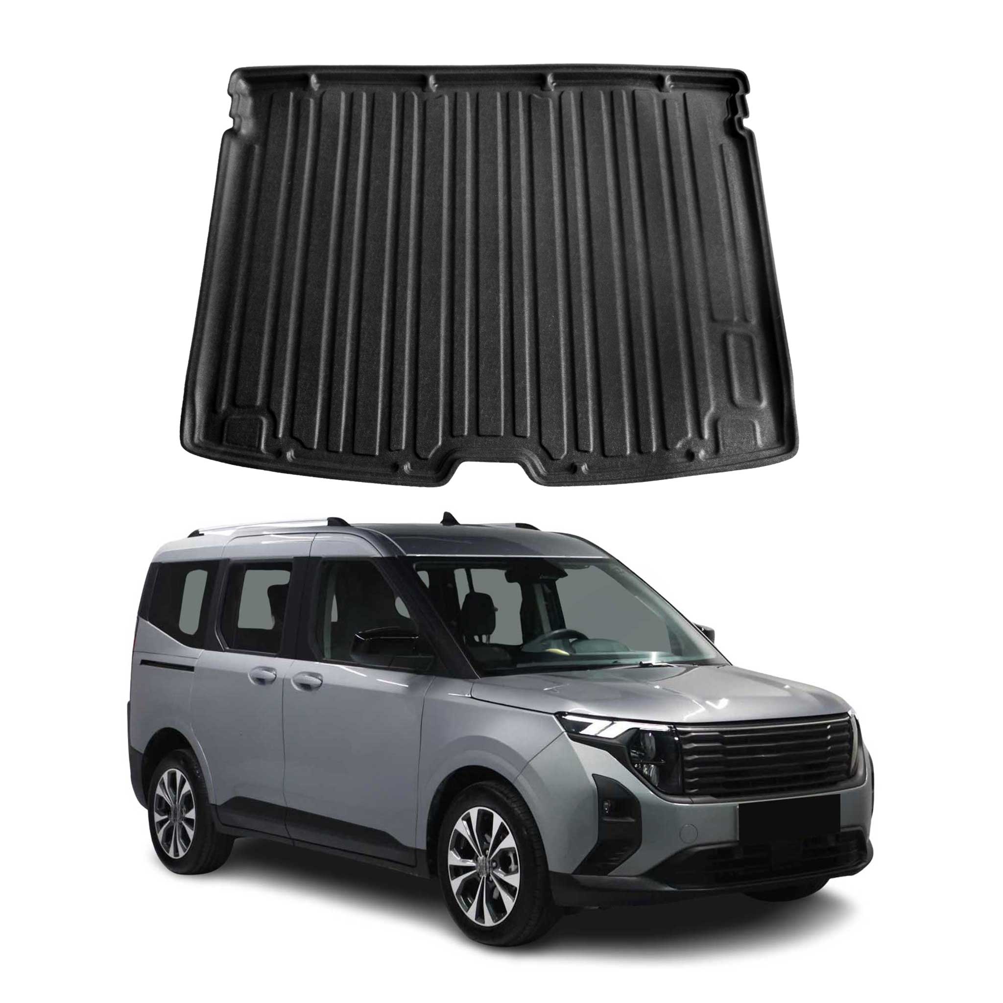OMAC Tapis de Coffre pour Ford Tourneo Courier II 2023-2026 en TPE Noir
