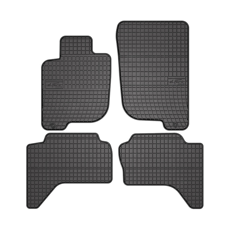 Tapis de Sol pour Mitsubishi L200 2007-2016 Caoutchouc Noir