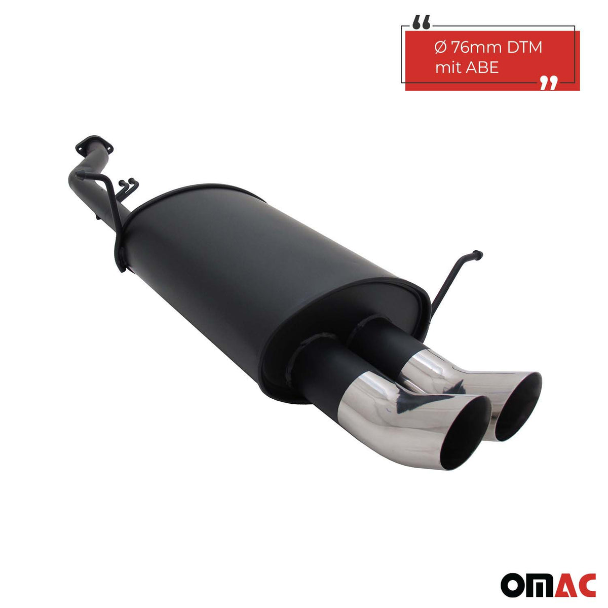 Échappement arrière sport Novus pour BMW E36 Compact 316i 2x76mm DTM avec ABE