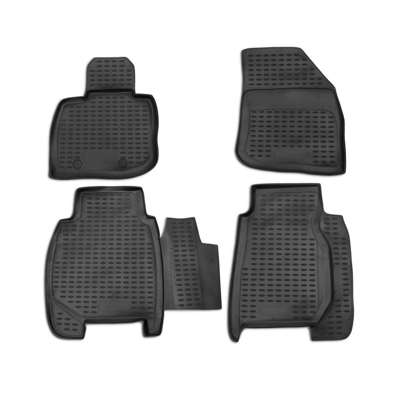 Tapis de sol pour Honda Civic VIII 2005-2011 en caoutchouc TPE 3D Noir 4Pcs