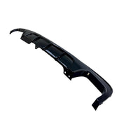 JOM Insert de Pare-choc Arrière pour BMW Série 5 F10 Berline/F11 Touring 2010-2017 Noir Brillant Doppelrohr (li/re) M-Sport