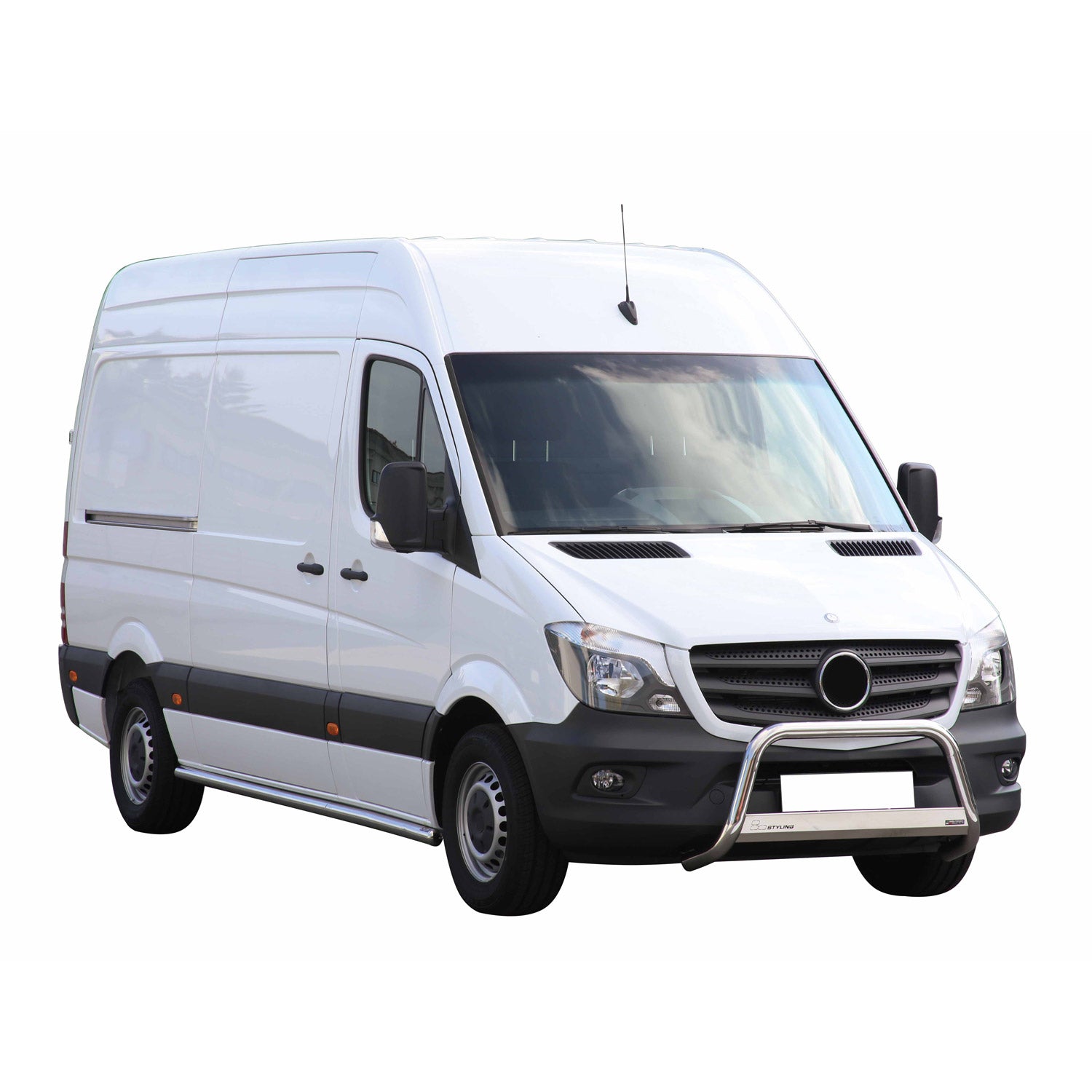 Pare-buffle Avant pour Mercedes Sprinter 2013-2018 63 mm Acier Gris