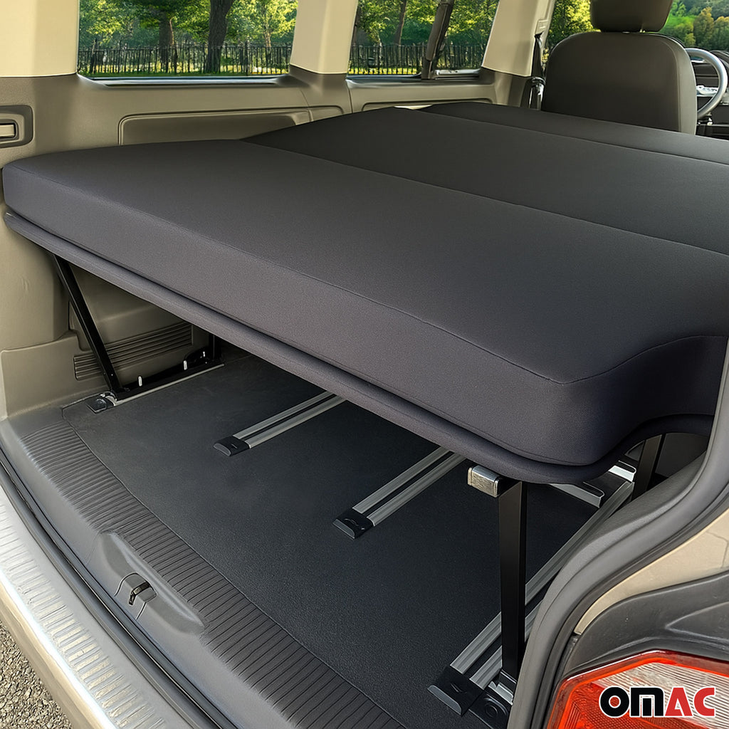 Lit Pliable OMAC Pour VW T5 T6 Multivan 2003-2021 - Avec Tableau Multiflex - Extension Lit Camping - Noir