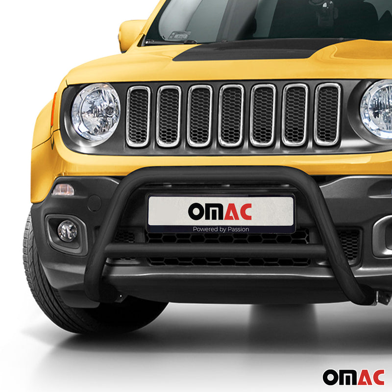 Pare-Buffle Avant Pour Jeep Renegade 2014-2021 Acier Inoxydable Noir