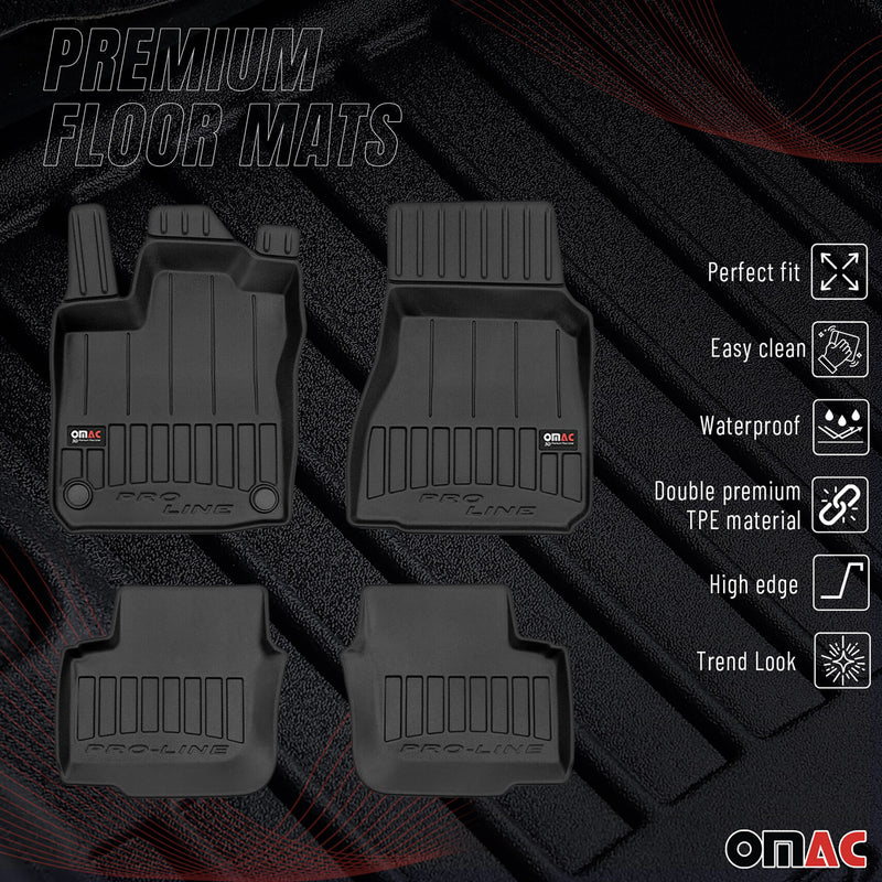 Tapis de Sol pour Renault Twingo 2014-2022 TPE Noir