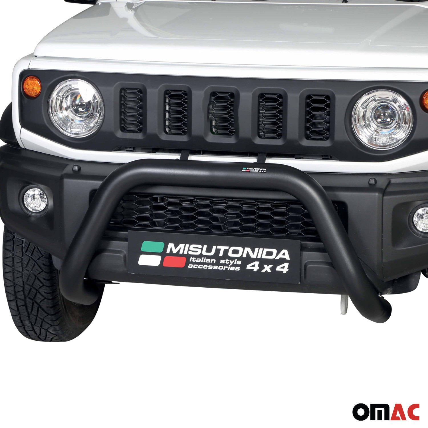 Pare-buffle Avant pour Suzuki Jimny 2018-2026 76 mm en Acier Noir