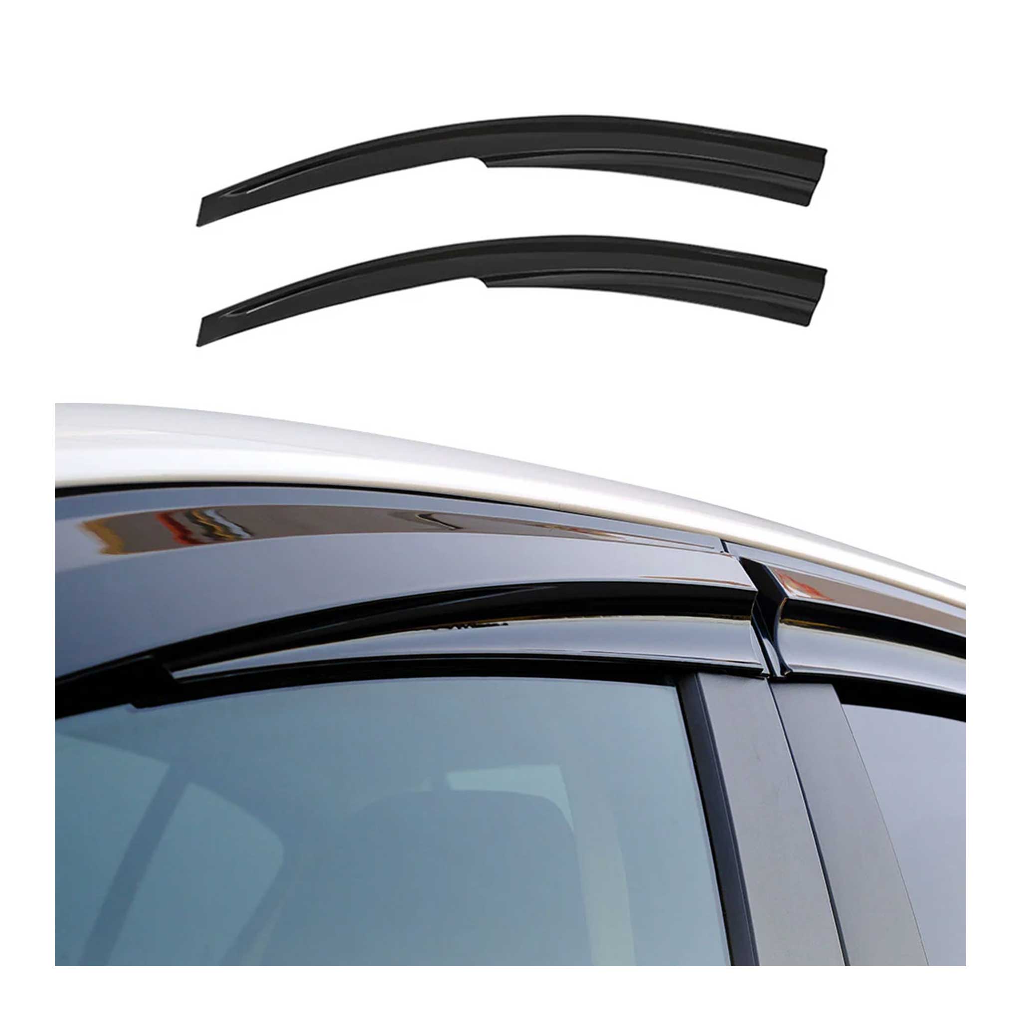 Déflecteurs De Vent Pluie D'air pour Renault Express 2021-2026 Acrylique 2 Pcs