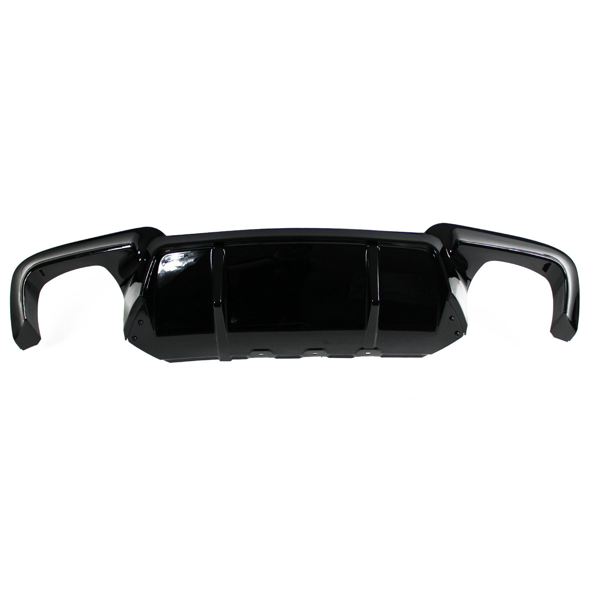 JOM Insert de Pare-choc Arrière pour BMW Série 5 F10/F11 2010-2017 Noir Brillant breite Ausführung