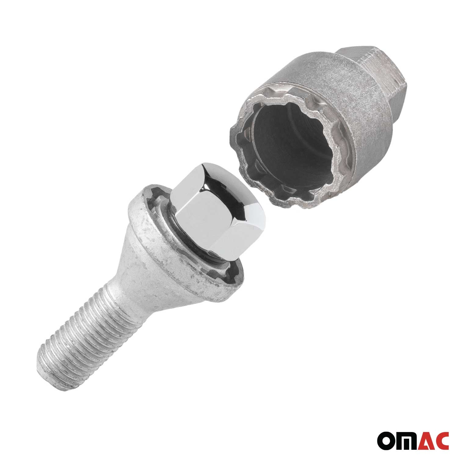 Vis de roue antivol pour Mini R50 R53 2001-2006 Acier Gris lot de 4 M12X1,5