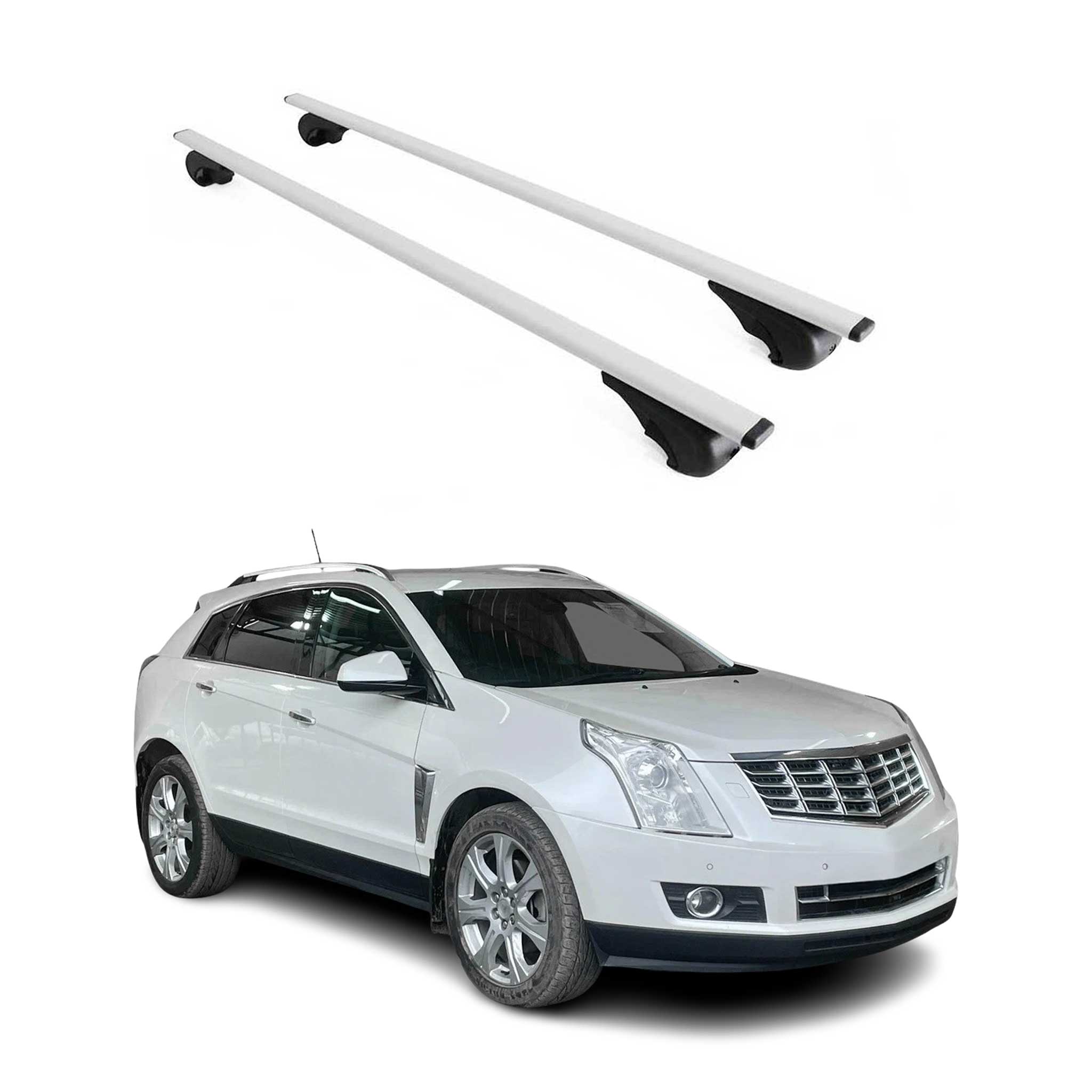 Barres de toit Transversales pour Cadillac SRX 2005-2009 Fer Argent