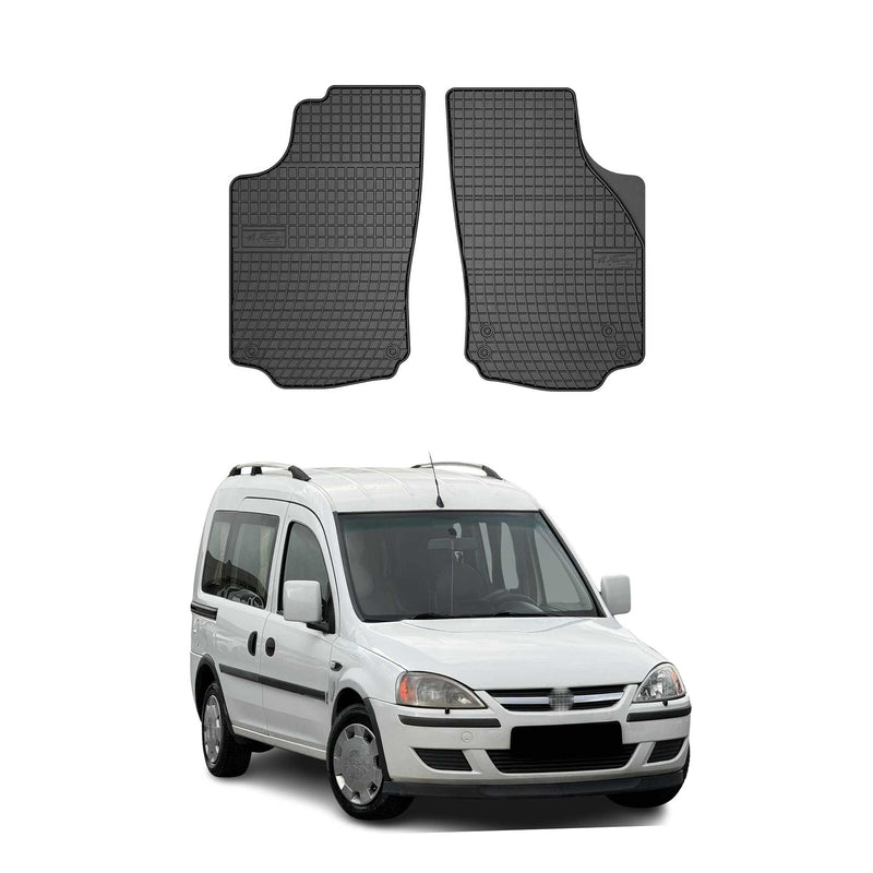 Tapis de Sol pour Opel Combo C 2001-2011 Caoutchouc Noir