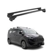 Barres de toit Transversales pour Ford Tourneo Custom II 2023-2026 TÜV Noir 2Pcs