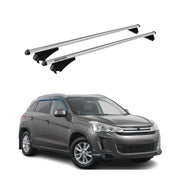 Tiger Barres de toit transversales pour Citroen C4 Aircross 2012-17 Alu Gris 2x