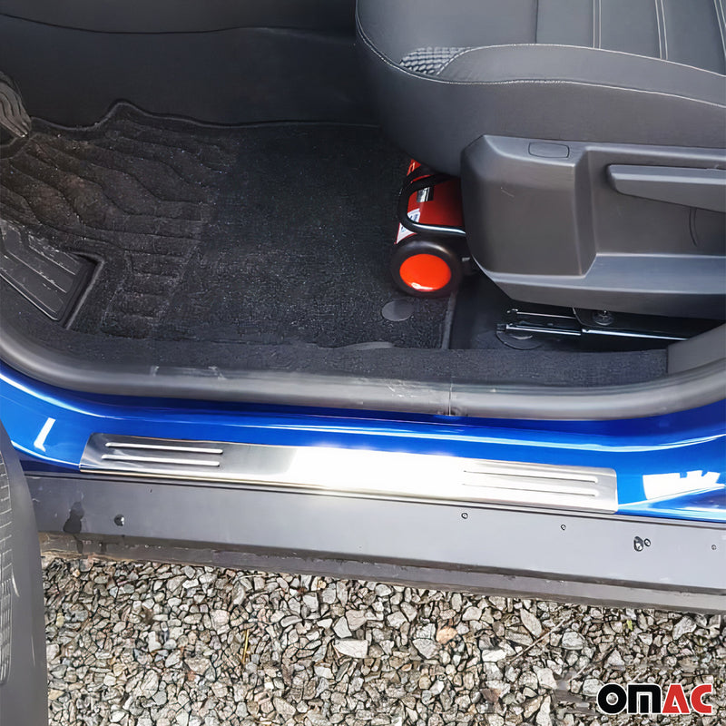 Couverture de Seuil de porte pour Dacia Duster 2010-2018 acier inox chromé 4 Pcs