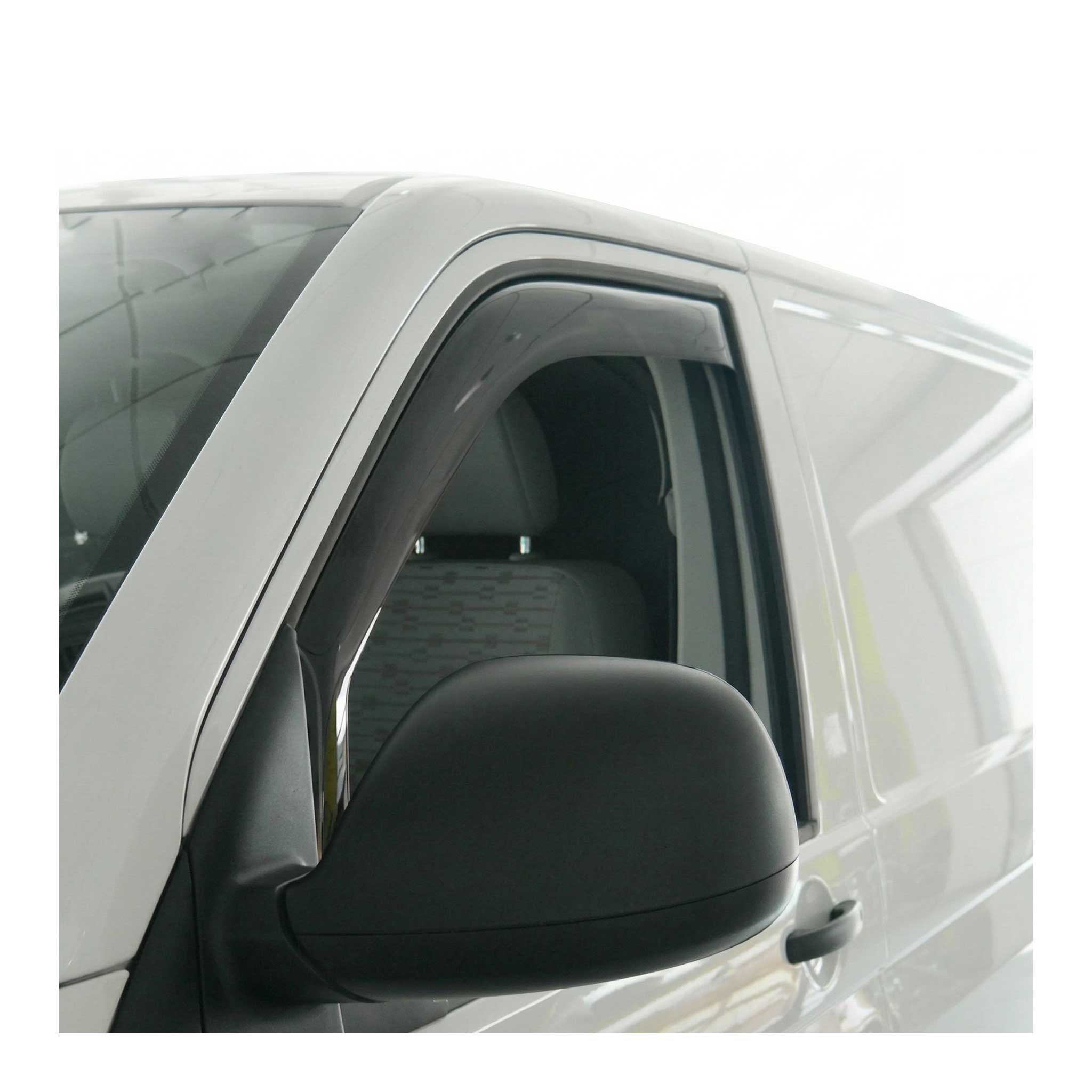 Déflecteurs De Vent Pluie D'air pour VW T6 T6.1 Transporter 2015-2024 noir 2 Pcs